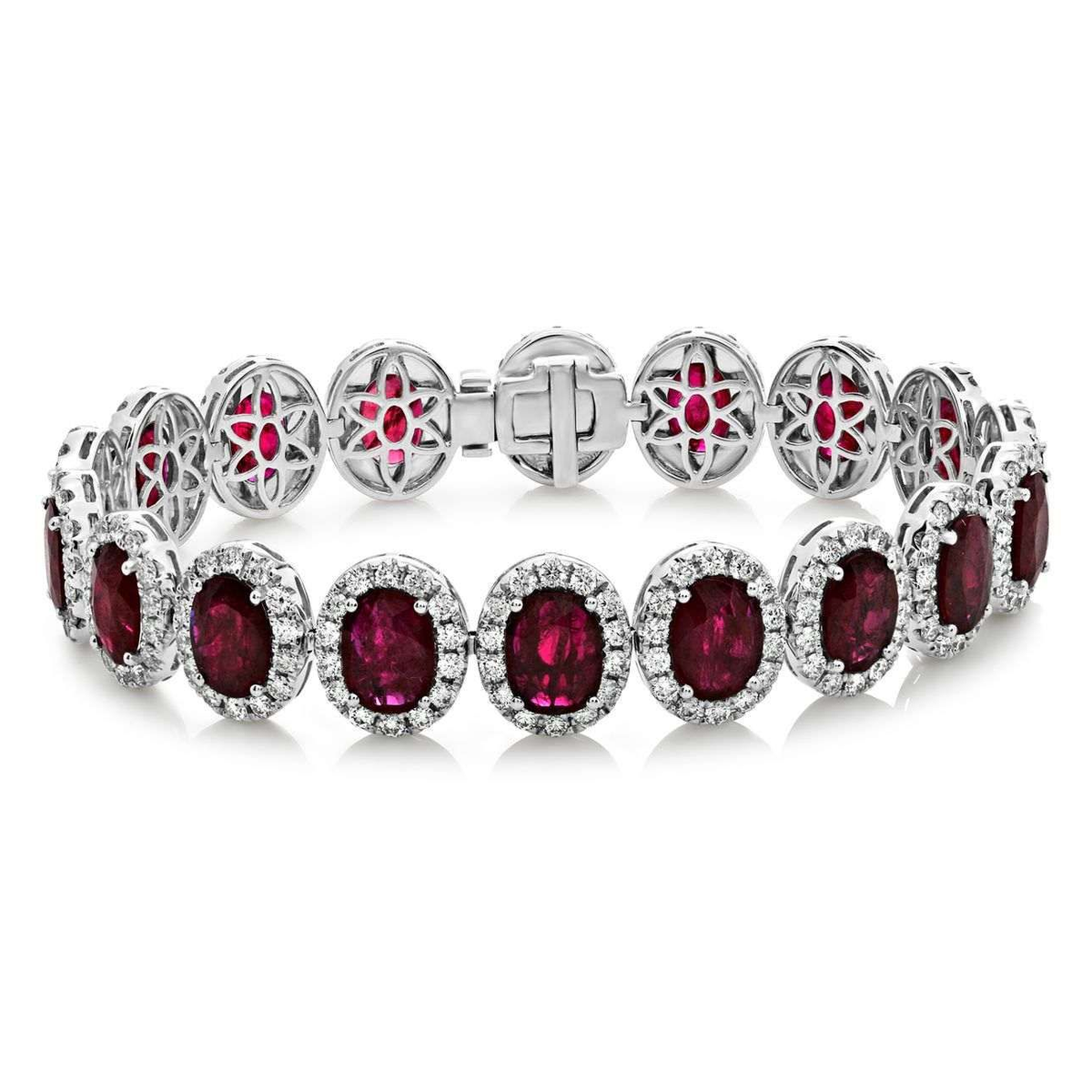 Oval Ruby Bracelet — view 1