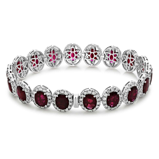 Oval Ruby Bracelet — view 2
