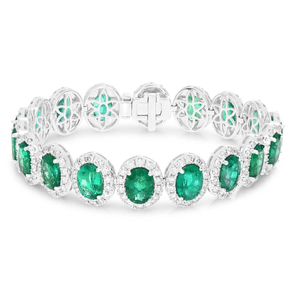 Oval Emerald Bracelet — view 1