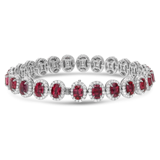 Oval Ruby Bracelet — view 2
