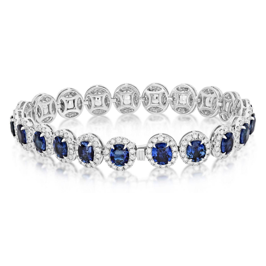 Oval Sapphire Bracelet — view 2