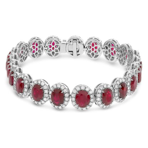Oval Ruby Bracelet — view 1