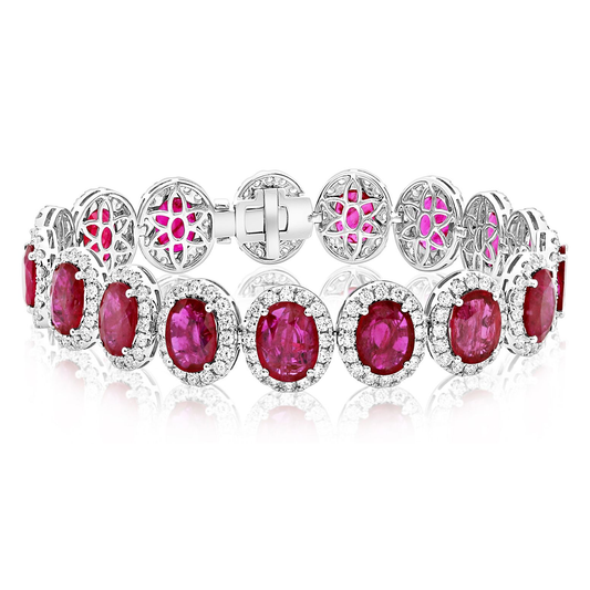Oval Ruby Bracelet — view 1