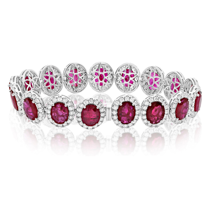 Oval Ruby Bracelet — view 2