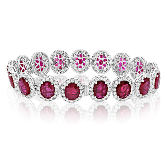 Oval Ruby Bracelet — view 2