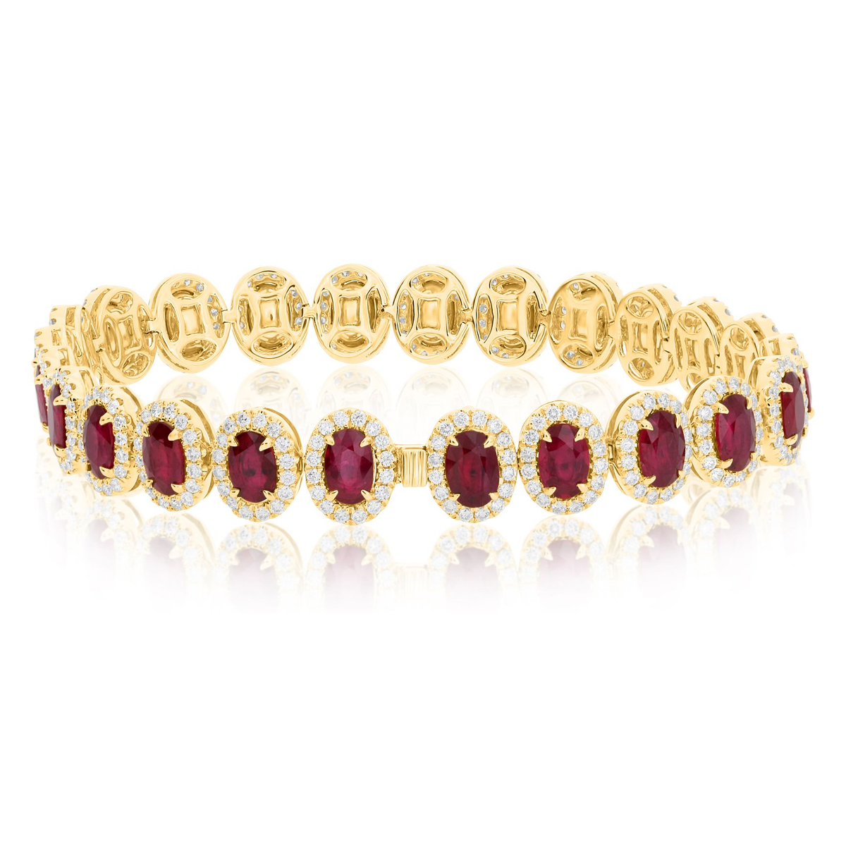 Oval Ruby Bracelet — view 2