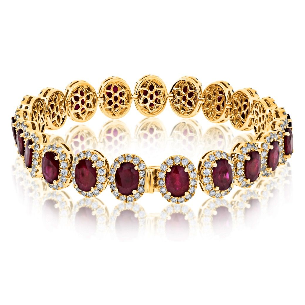 Oval Ruby Bracelet — view 2