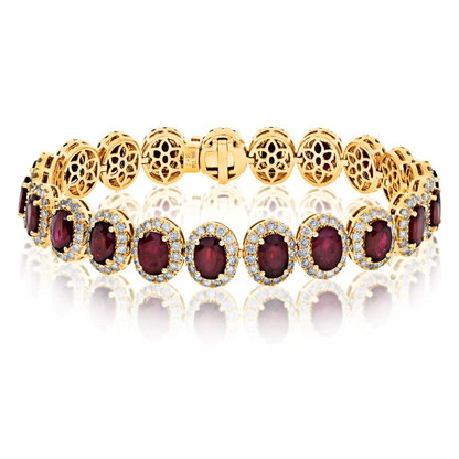 Oval Ruby Bracelet — view 3