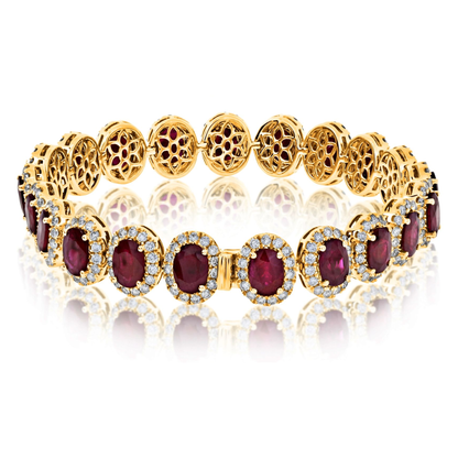 Oval Ruby Bracelet — view 4