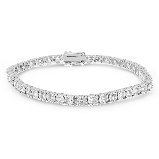 3-Carat White Diamond Miracle Tennis Bracelet — view 1