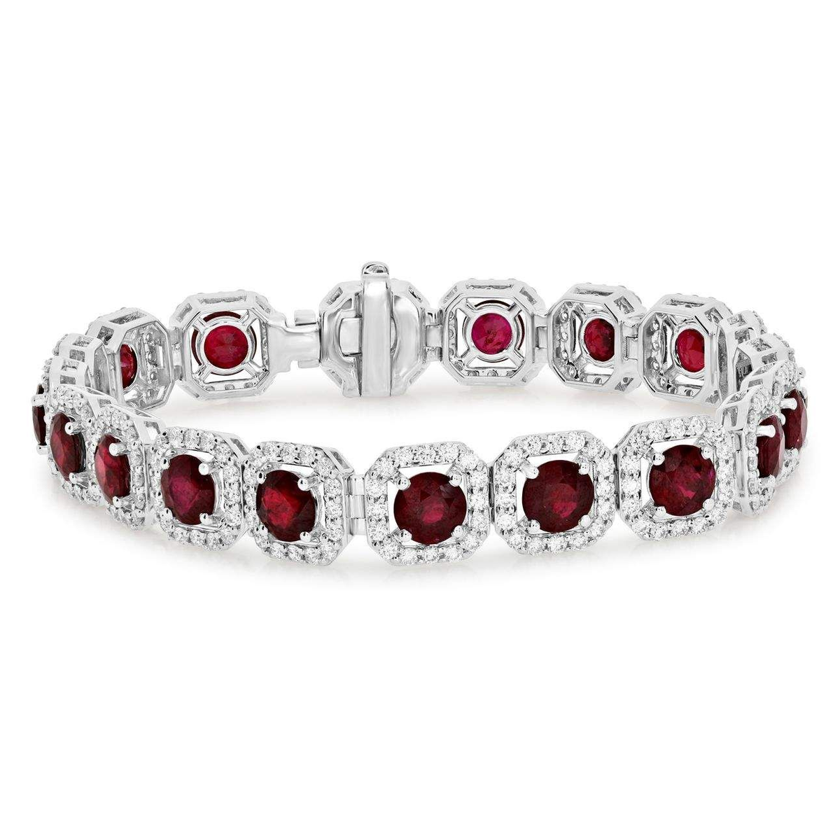 Round Ruby Bracelet — view 1