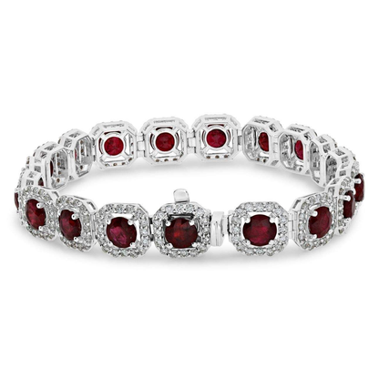 Round Ruby Bracelet — view 2