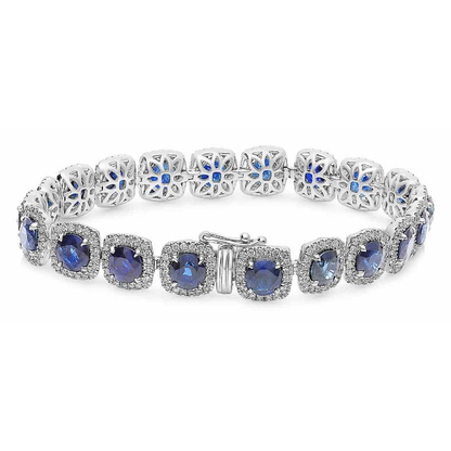 Cushion Sapphire Bracelet — view 1