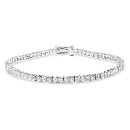 White Diamond Tennis Bracelet — view 1