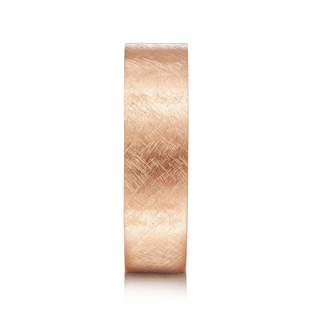 14K Rose Gold 6mm - Mens Wedding Band in Brushed Finish — Gabriel & Co. MBM0137-60K4JJJ
