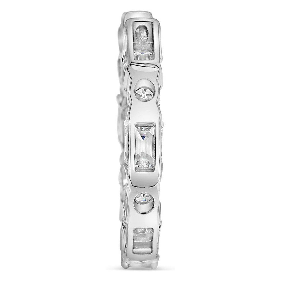 Emerald Cut Diamond Earring — view 4