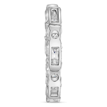 Emerald Cut Diamond Earring — view 4