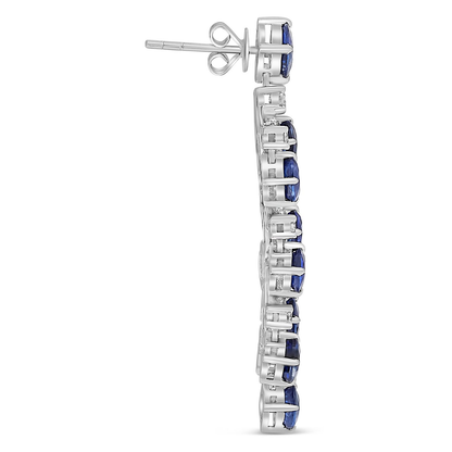 Oval Sapphire Earring — view 1