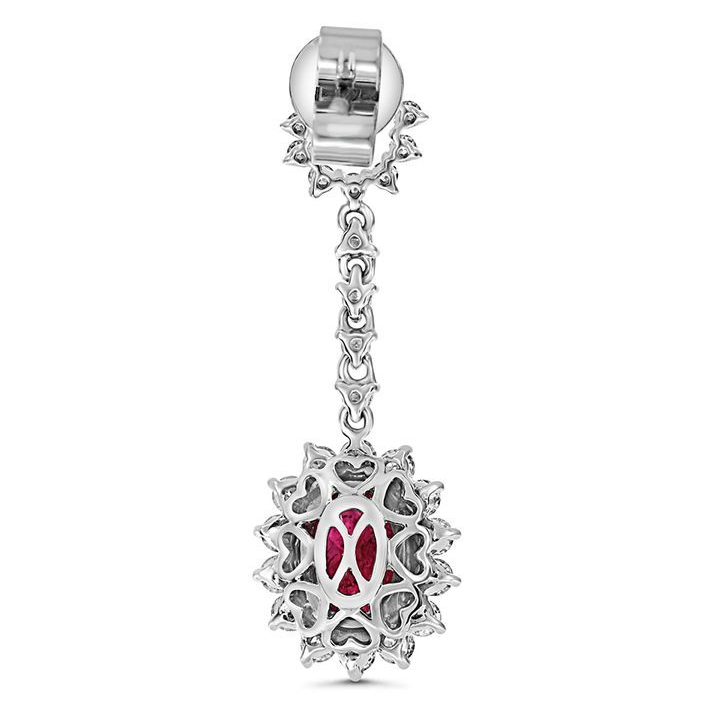 Oval Ruby Earring — view 3