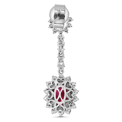 Oval Ruby Earring — view 3