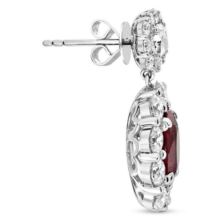 Cushion Ruby Earring — view 3