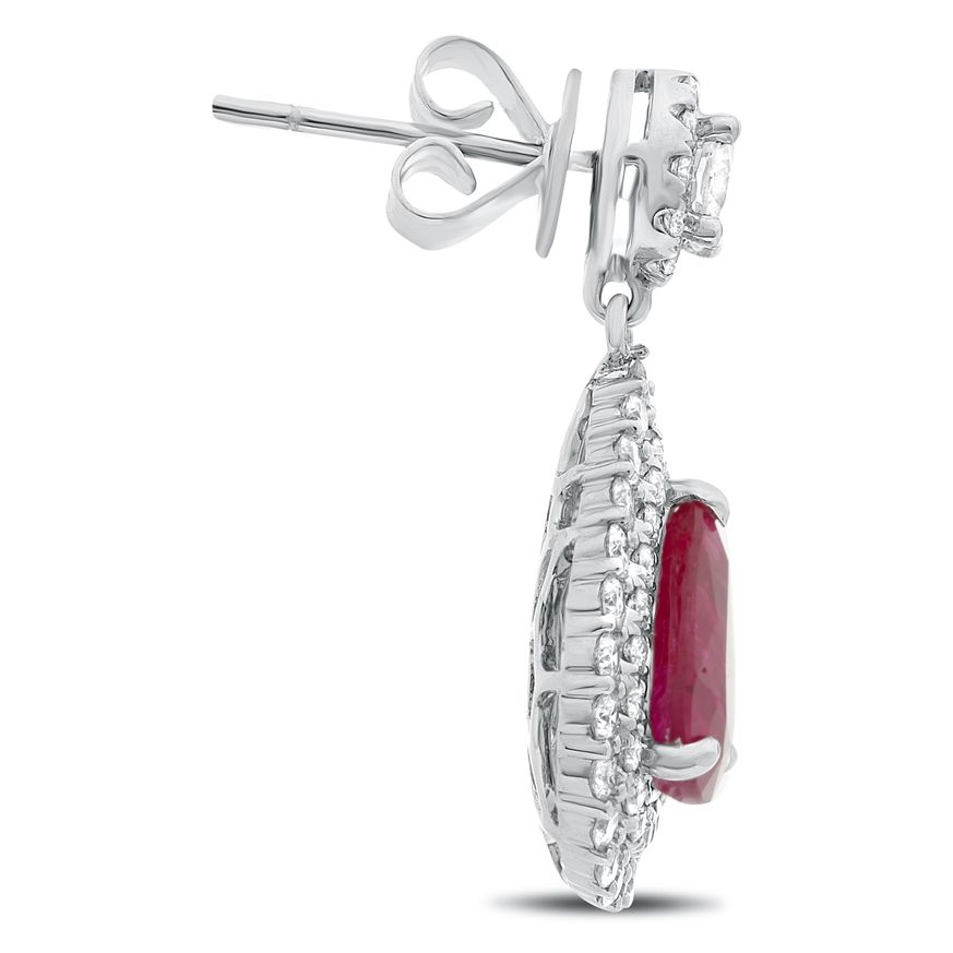 Pear Shape Ruby Earring — view 3