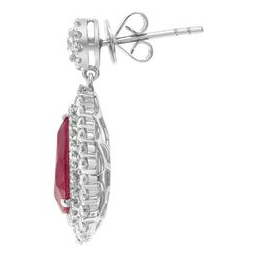 Pear Shape Ruby Earring — view 3