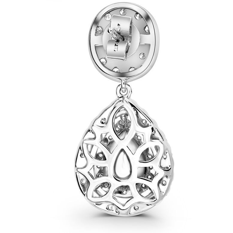 Pear Shape Sapphire Earring — view 4