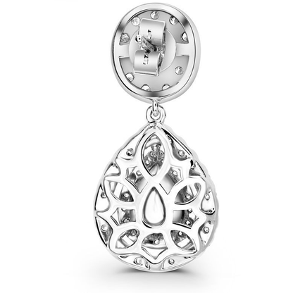 Pear Shape Sapphire Earring — view 4