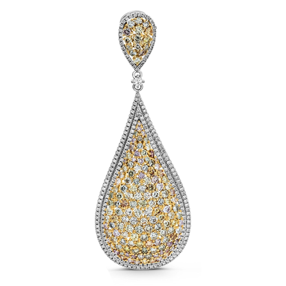 Diamond Teardrop Earrings — view 2
