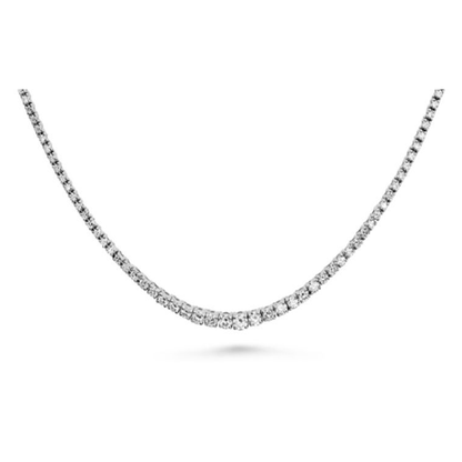 Round Diamond Necklace — view 2