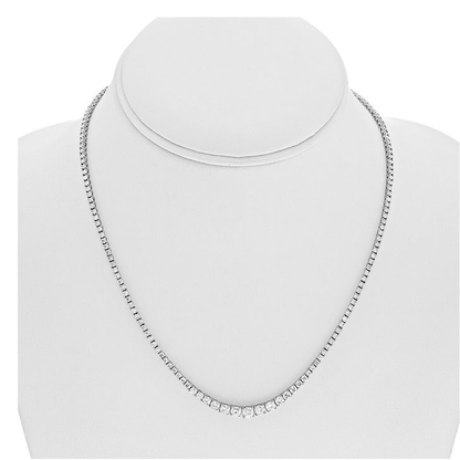 Round Diamond Necklace — view 3