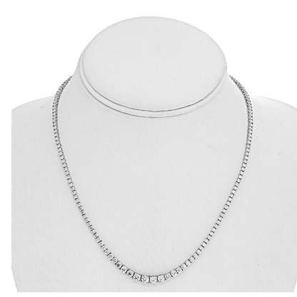 Round Diamond Necklace — view 3