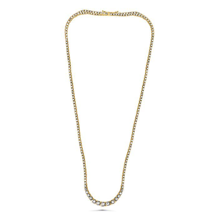 Round Diamond Necklace — view 1