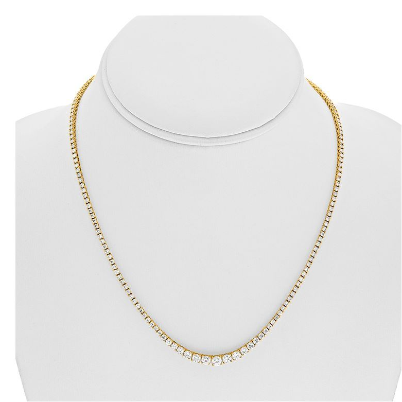 Round Diamond Necklace — view 3