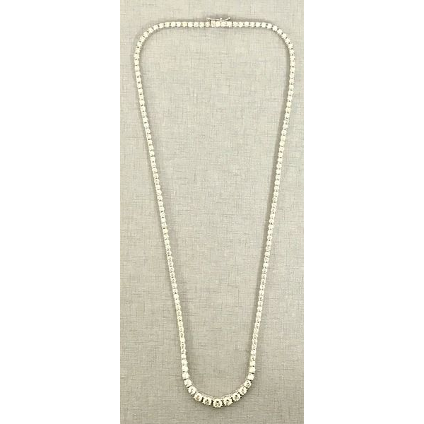 Round Diamond Necklace — view 1