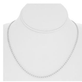 Round Diamond Necklace — view 3