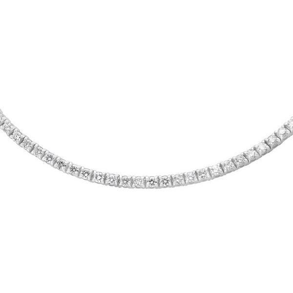 Round Diamond Necklace — view 2