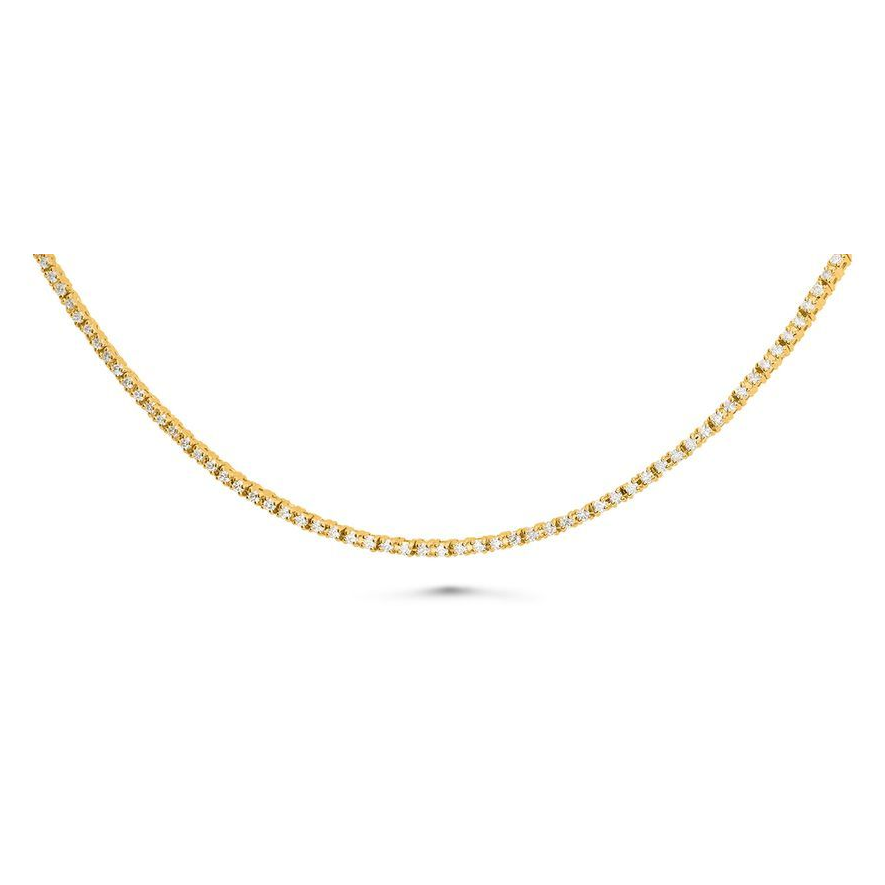 Round Diamond Necklace — view 2
