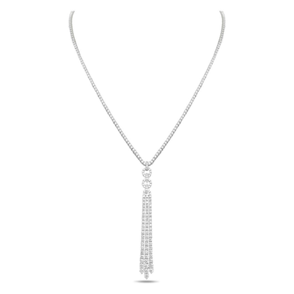 Round Diamond Necklace — view 2
