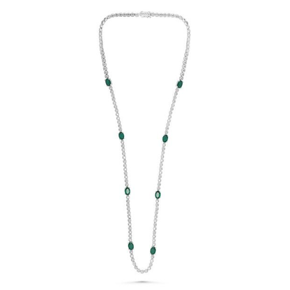 Oval Emerald Necklace — view 1