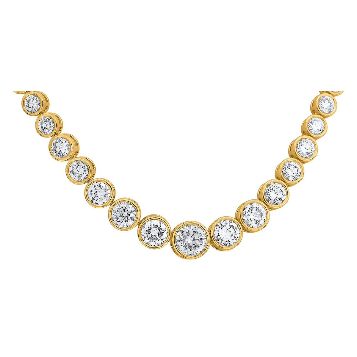 Round Diamond Necklace — view 2