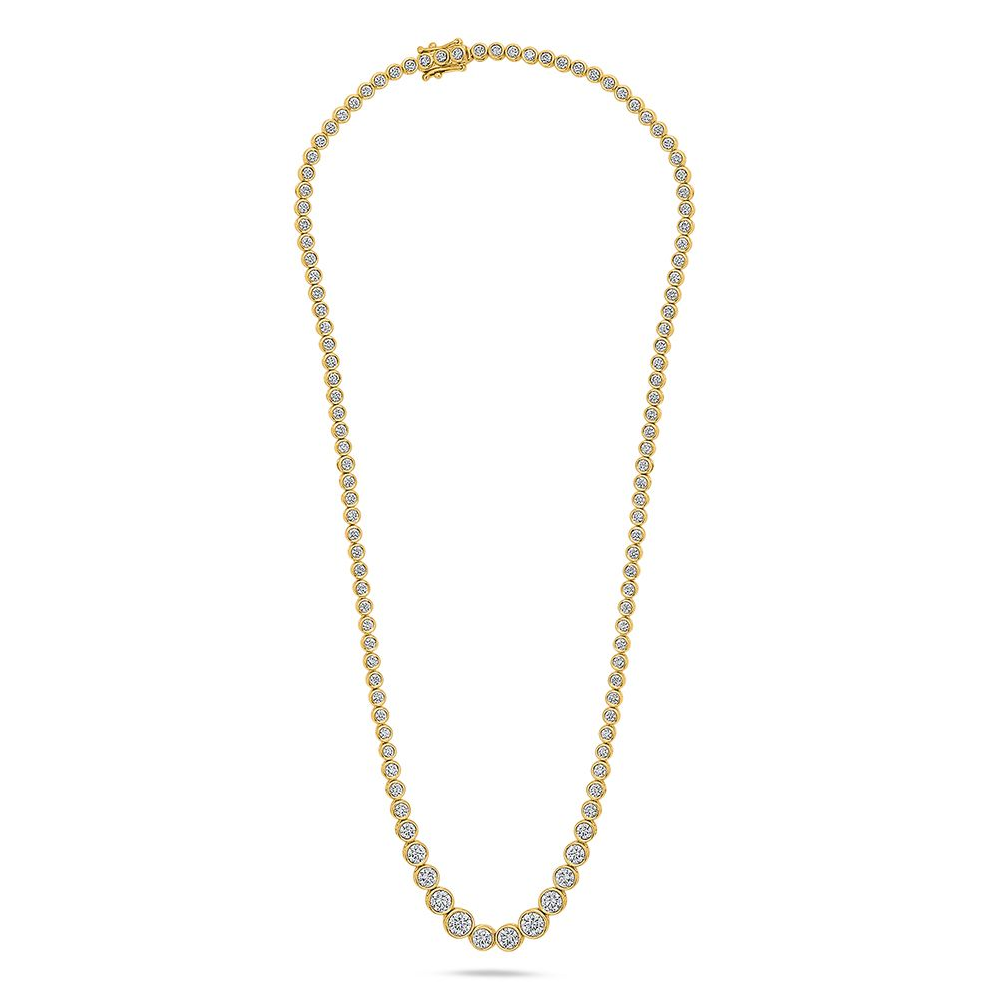 Round Diamond Necklace — view 1
