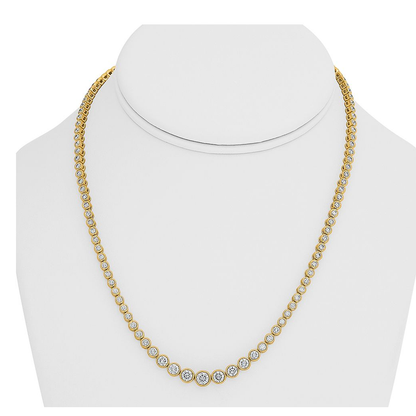 Round Diamond Necklace — view 3