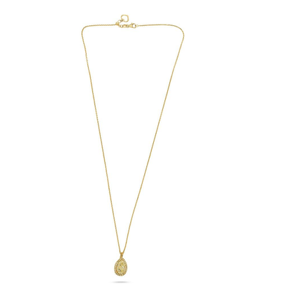 Pear Shape Fancy Yellow Diamond Necklace — view 2
