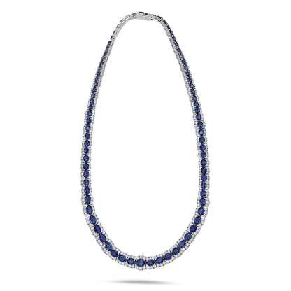 Oval Sapphire Necklace — view 1