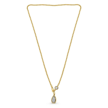 Pear Shape Diamond Necklace — view 1