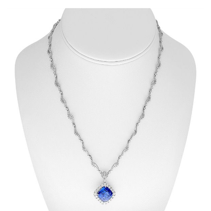 10.10 ct Sapphire Necklace — view 3
