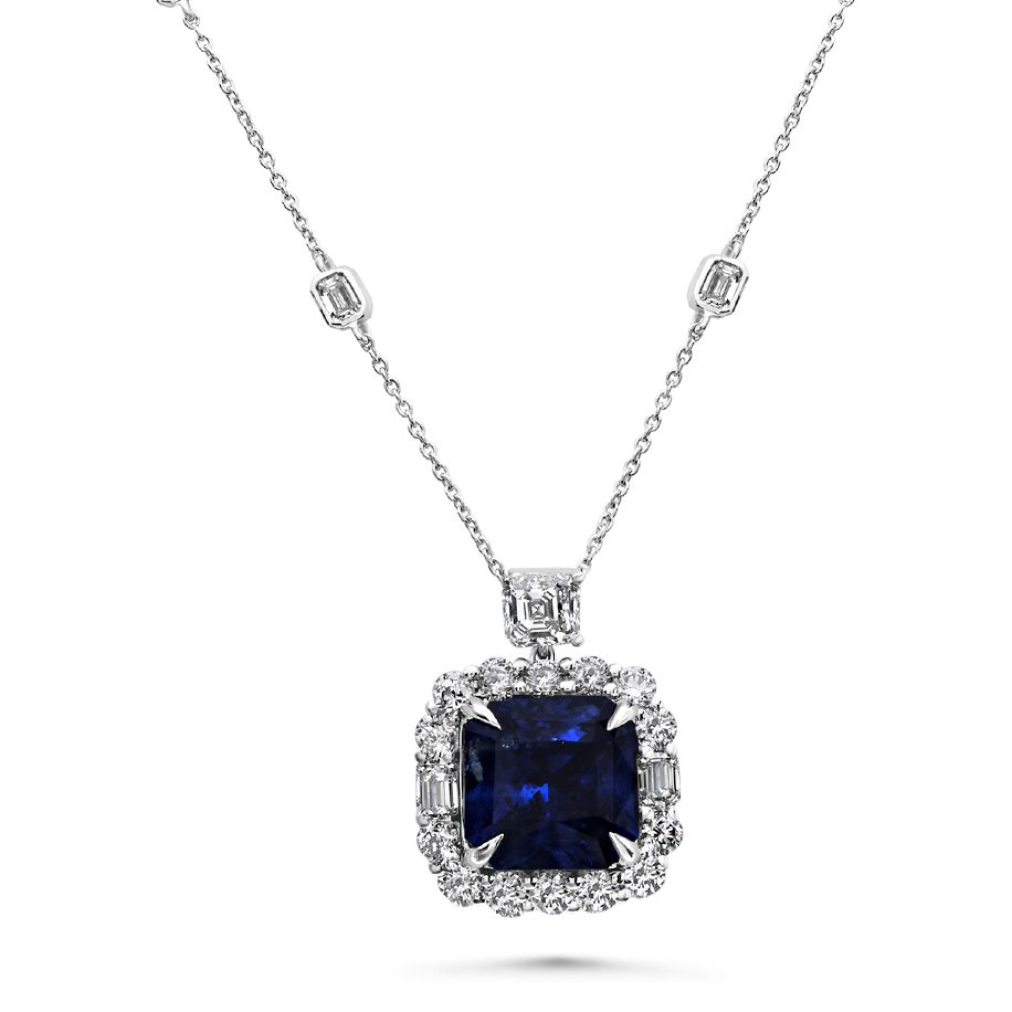 Radiant Sapphire Necklace — view 2