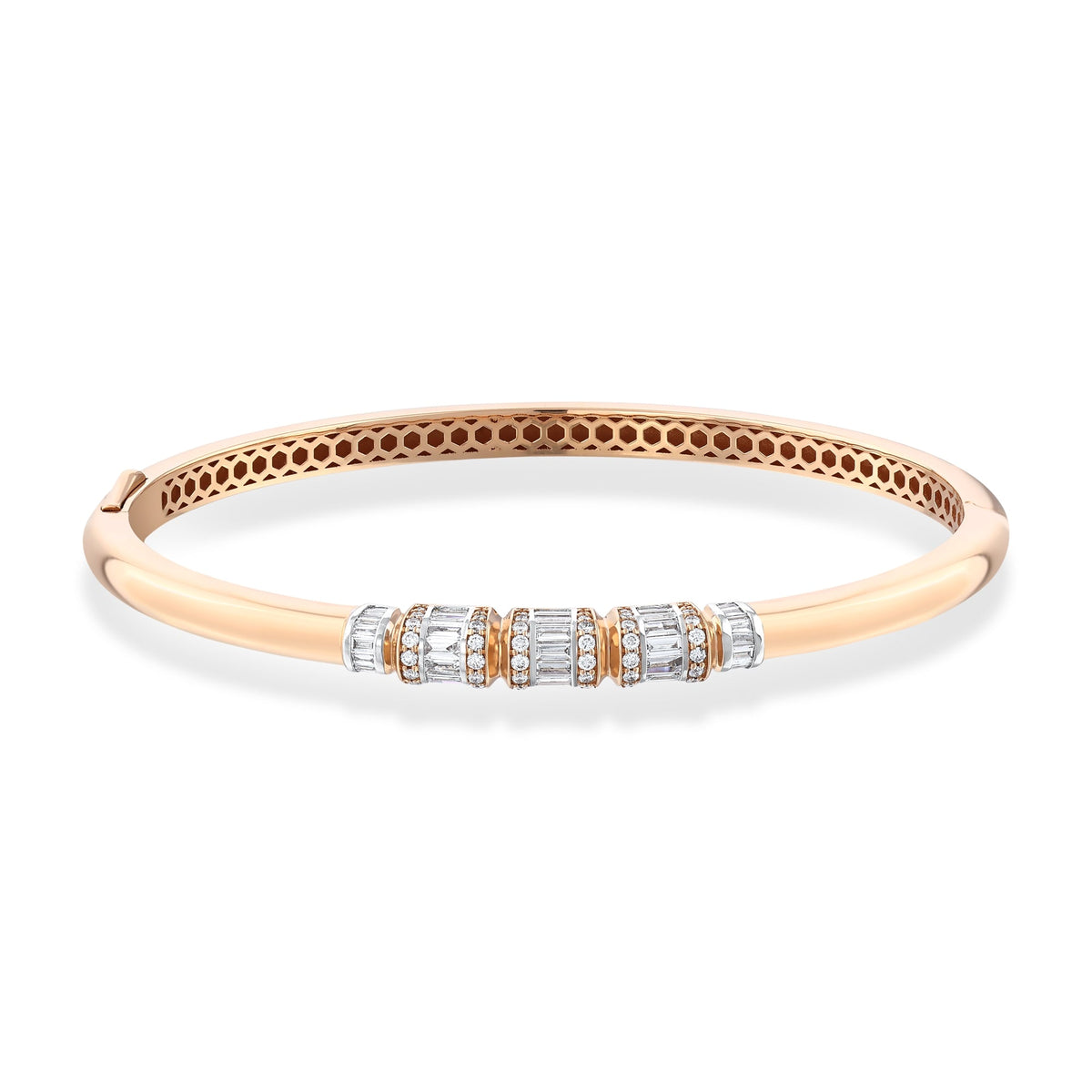Bee Goddess Mondrian Gold Baguette Diamond Bracelet